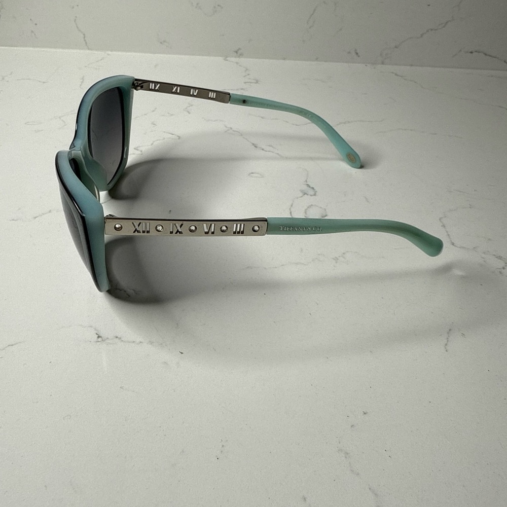 Tiffany & Co. Mint Sunglasses with Silver Detail